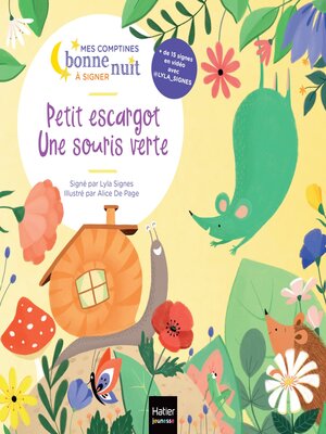 cover image of Petit escargot, Une souris verte